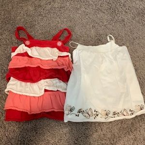 Girls 3T Ruffle Tanks GUC!